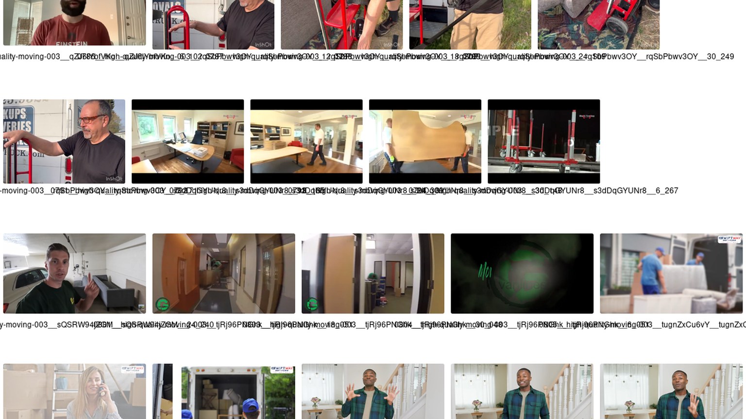 residential movers carrying household furniture